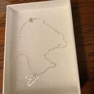 Elegant Silver Heart Necklace